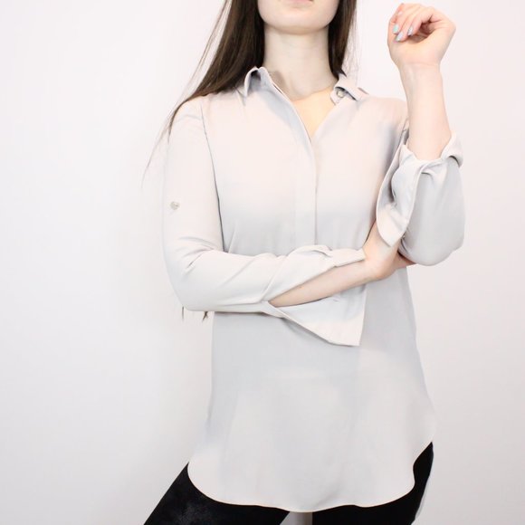 *Ever New Melbourne Grey Blouse - Picture 1 of 10